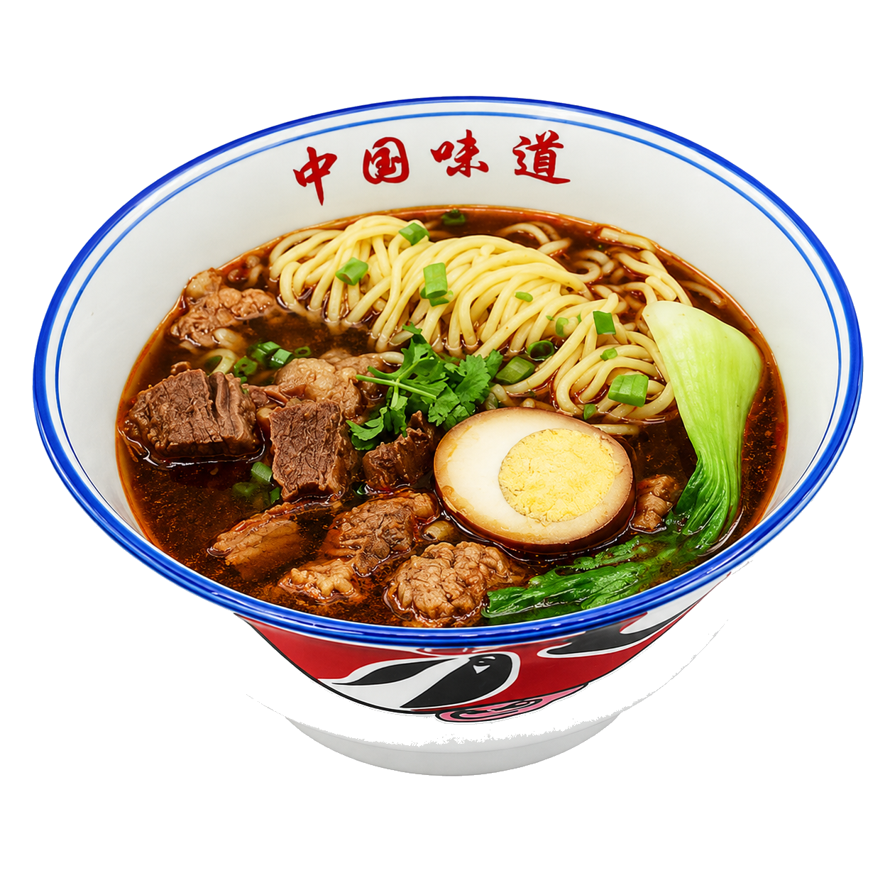 Ramen di manzo con noodles e uovo