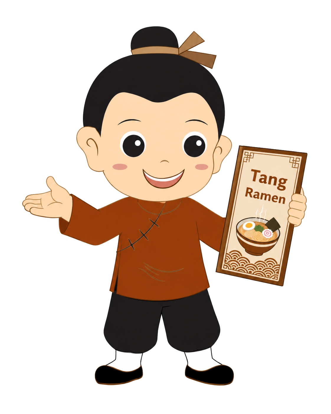 Personaggio Tang Ramen con menu